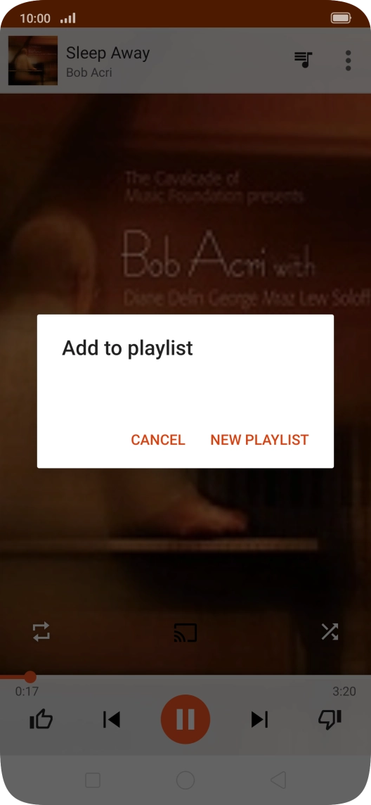 Press NEW PLAYLIST. Press NEW PLAYLIST.