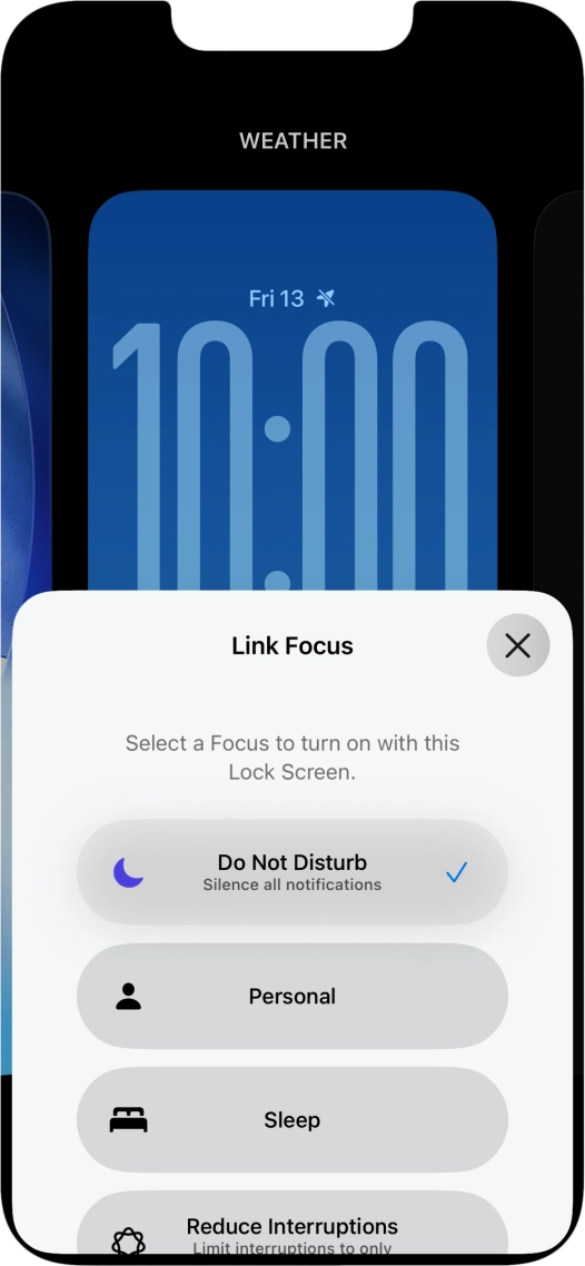 Press the close icon. Press the close icon.