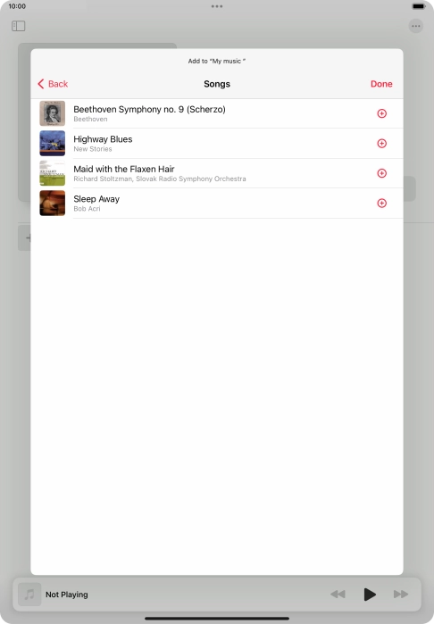 Go to the required category and press the required audio file. Go to the required category and press the required audio file.