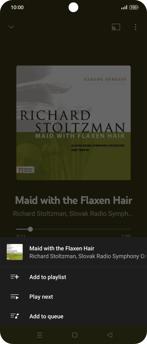 Press Add to playlist. Press Add to playlist.