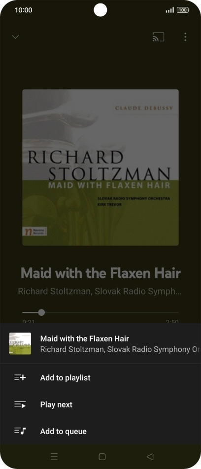 Press Add to playlist. Press Add to playlist.