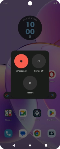 Press Power off. Press Power off.