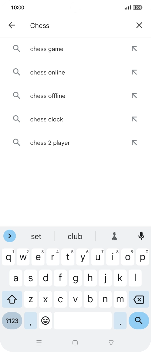 Key in the name or subject of the required app and press the search icon. Key in the name or subject of the required app and press the search icon.