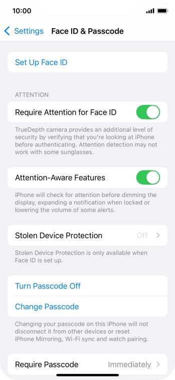 Press Turn Passcode Off and key in the phone lock code. Press Turn Passcode Off and key in the phone lock code.