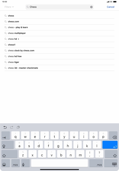 Key in the name or subject of the required app and press enter. Key in the name or subject of the required app and press enter.