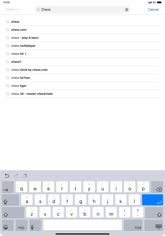 Key in the name or subject of the required app and press enter. Key in the name or subject of the required app and press enter.