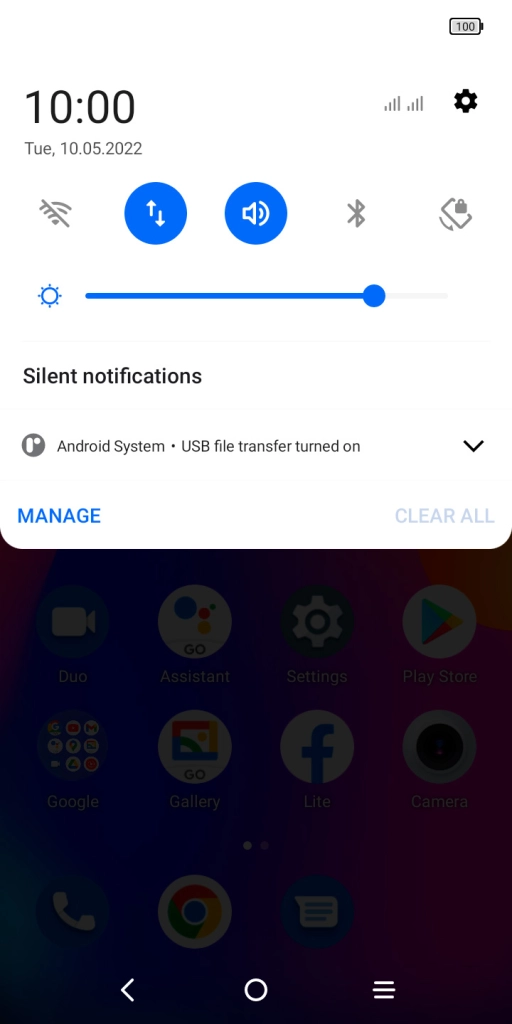 Press Android System. Press Android System.