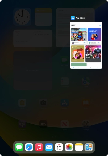 Slide upwards on the required application to end it. Slide upwards on the required application to end it.