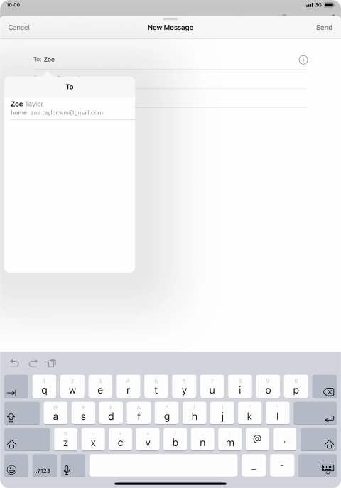 Press the required contact. Press the required contact.