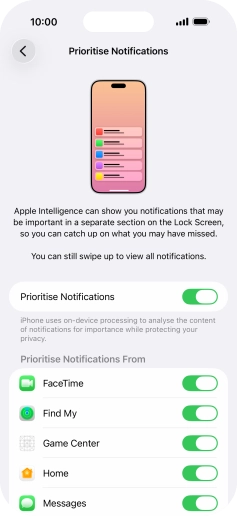 Press the indicator next to Press the indicator next to