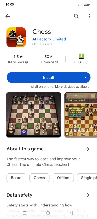 Press Install and follow the instructions on the screen to install the app. Press Install and follow the instructions on the screen to install the app.