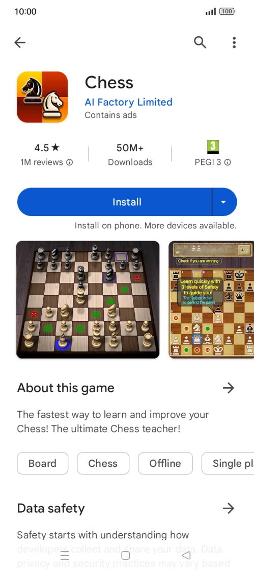 Press Install and follow the instructions on the screen to install the app. Press Install and follow the instructions on the screen to install the app.