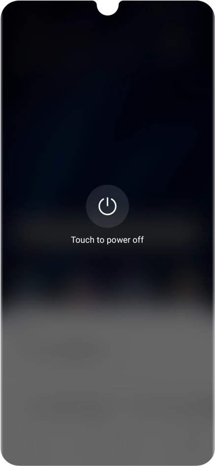 Press Touch to power off. Press Touch to power off.