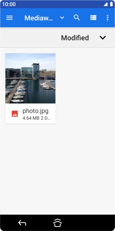 Press the required picture. Press the required picture.