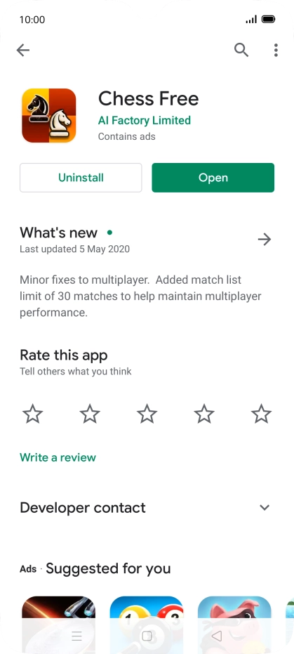 Press Uninstall. Press Uninstall.