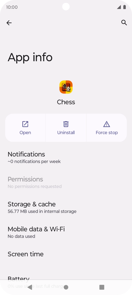 Press Storage & cache. Press Storage & cache.