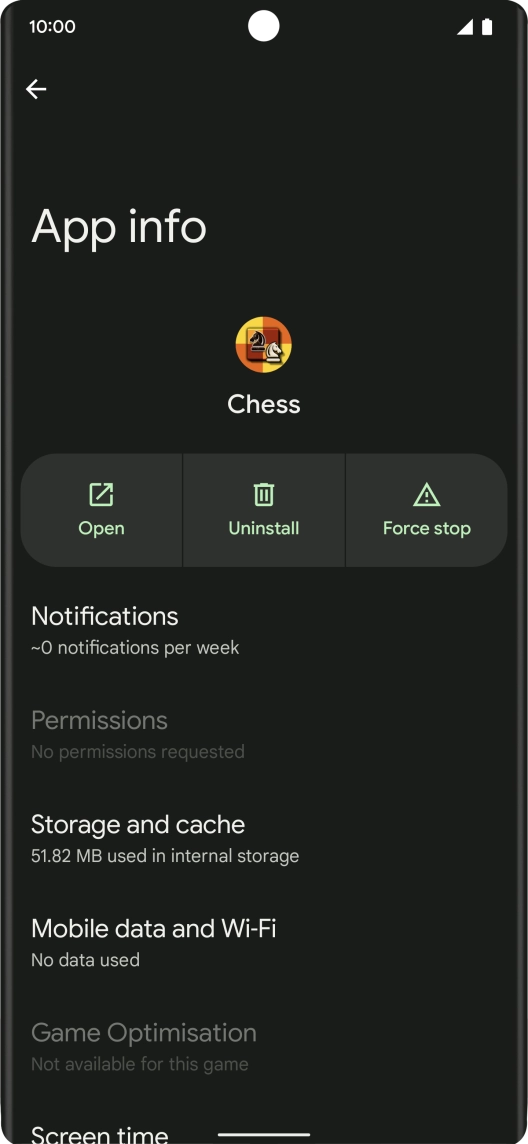 Press Storage and cache. Press Storage and cache.