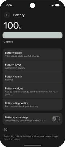 Press Battery Saver. Press Battery Saver.