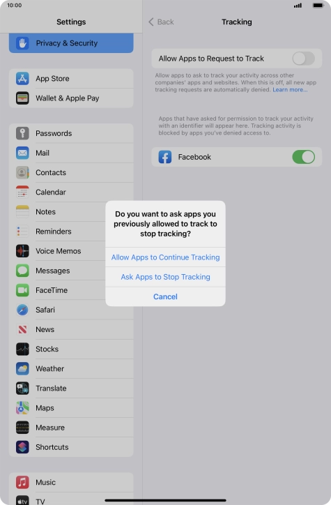 If you turn off the function, press the required setting. If you turn off the function, press the required setting.