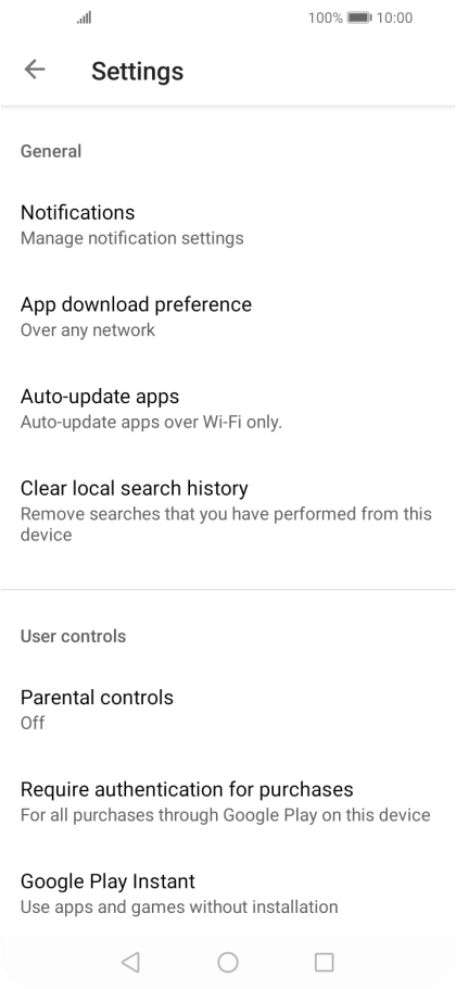 Press Auto-update apps. Press Auto-update apps.
