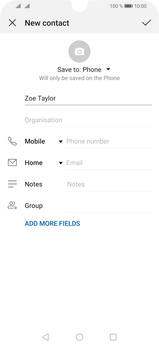 Press Phone number and key in the required phone number. Press Phone number and key in the required phone number.