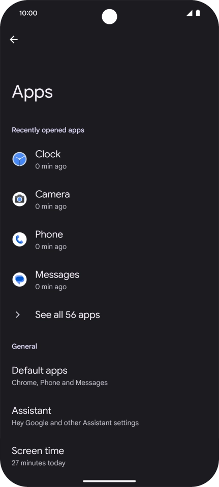 Press See all apps. Press See all apps.