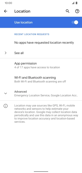 Press App permission. Press App permission.