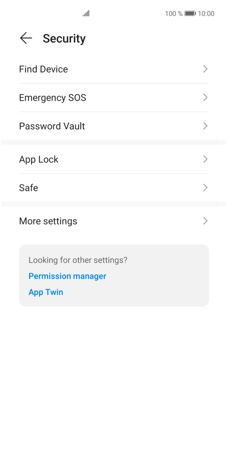 Press More settings. Press More settings.