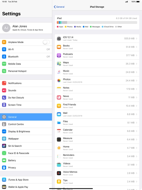 Press the required app. Press the required app.