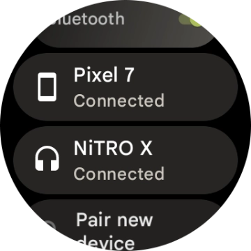 Press the crown to return to the home screen. Press the crown to return to the home screen.