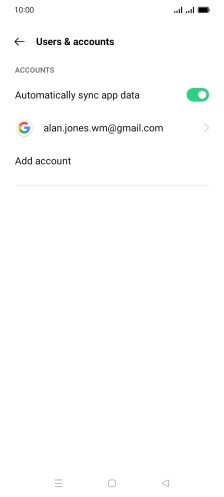 Press Add account. Press Add account.