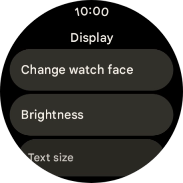 Press Brightness. Press Brightness.