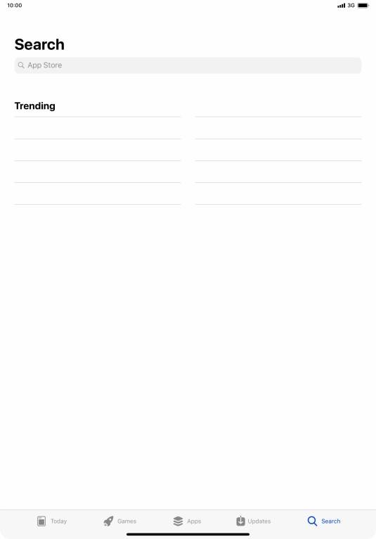 Press the search field. Press the search field.