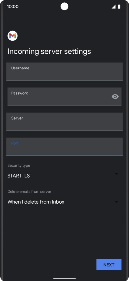 Press the drop down list below Press the drop down list below