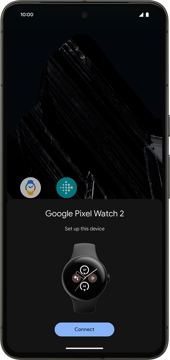 On your phone: Press Connect. On your phone: Press Connect.