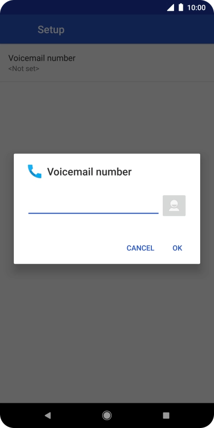 Key in +447953222222 and press OK. Key in +447953222222 and press OK.