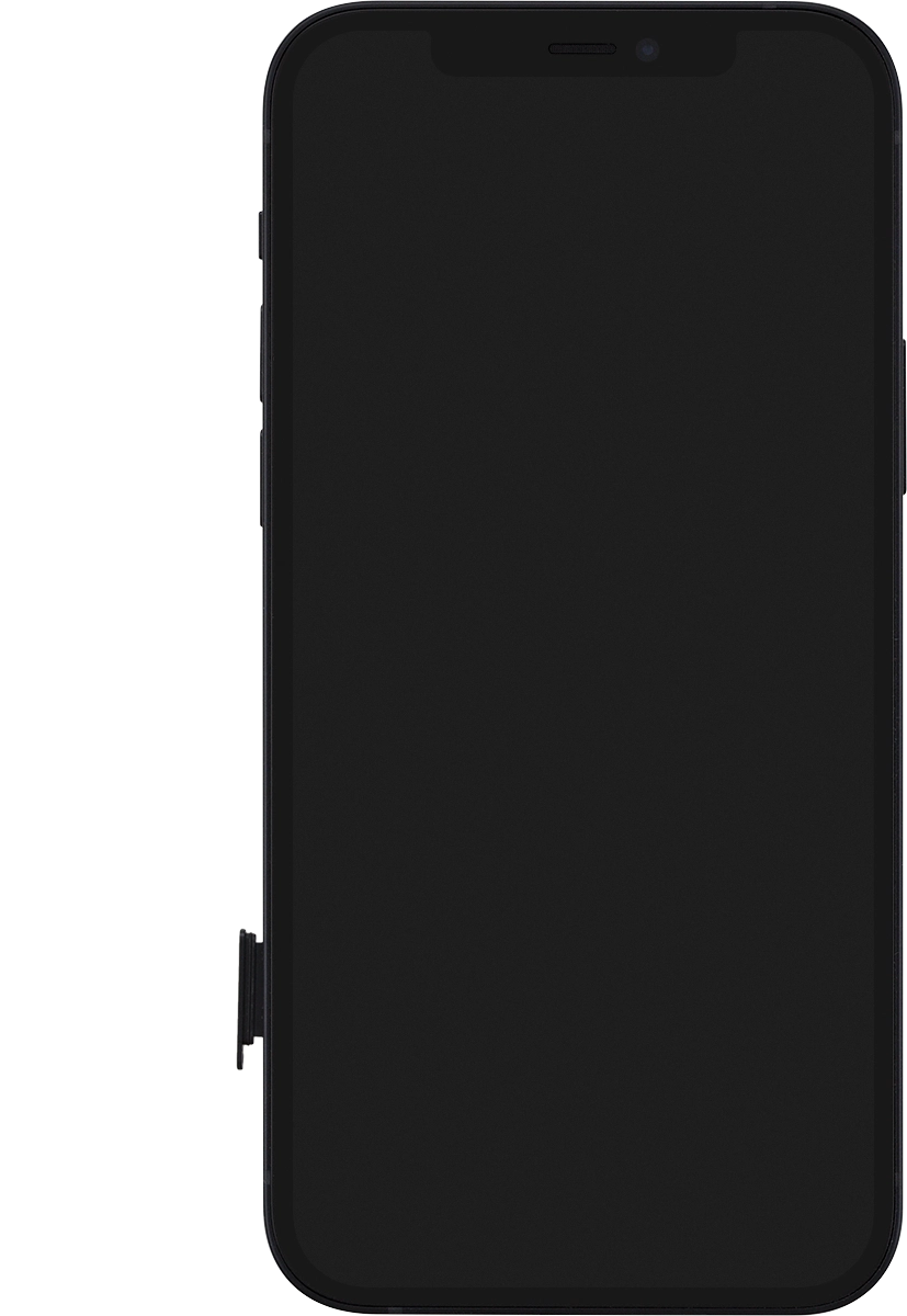 Remove the SIM holder from your phone. Remove the SIM holder from your phone.