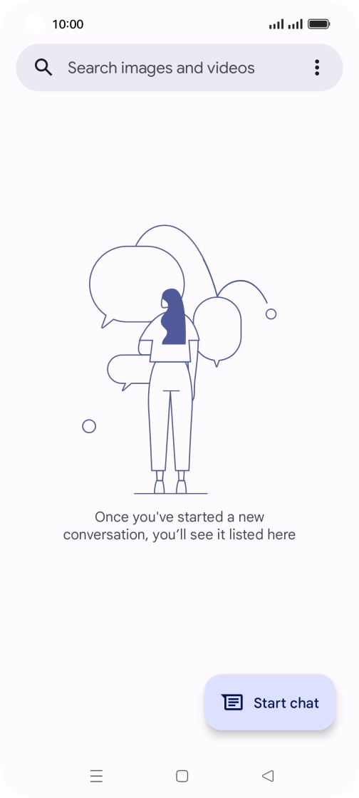 Press Start chat. Press Start chat.