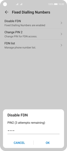 Key in your PIN2 and press OK. The default PIN2 is 0000. Key in your PIN2 and press OK. The default PIN2 is 0000.
