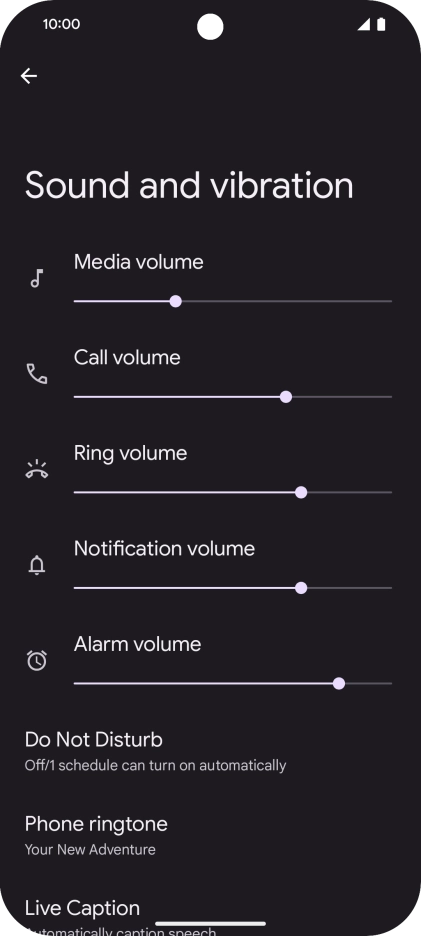 Press Phone ringtone. Press Phone ringtone.