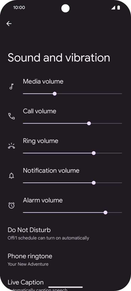 Press Phone ringtone. Press Phone ringtone.