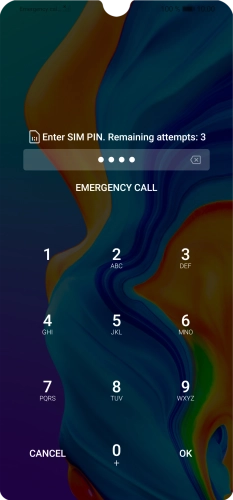 If you're asked to key in your PIN, do so and press OK. The default PIN is 1111. If you're asked to key in your PIN, do so and press OK. The default PIN is 1111.