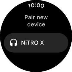 Press the required device. Press the required device.