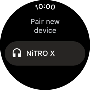 Press the required device. Press the required device.