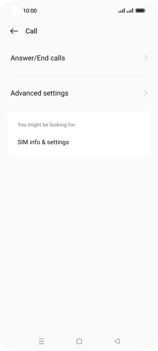 Press Advanced settings. Press Advanced settings.