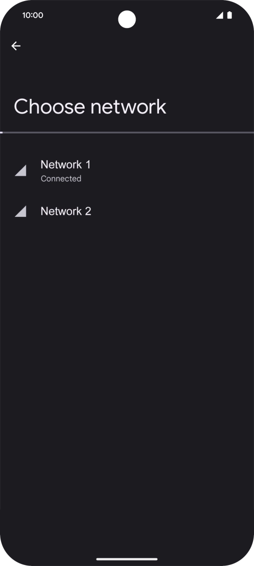 Press arrow left. Press arrow left.