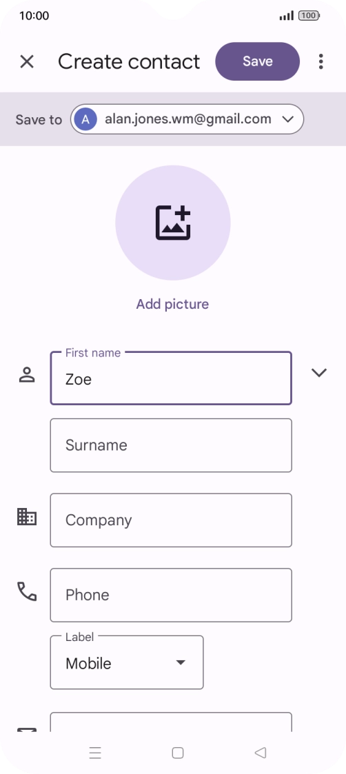 Press Surname and key in the required last name. Press Surname and key in the required last name.