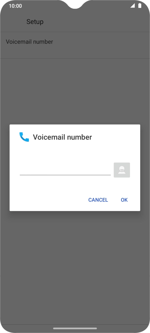 Key in +447953222222 and press OK. Key in +447953222222 and press OK.