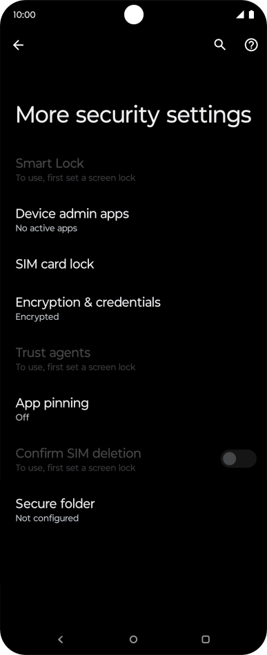 Press SIM card lock. Press SIM card lock.