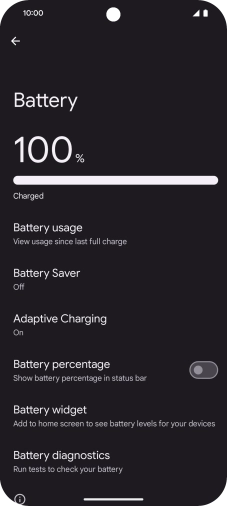 Press Battery Saver. Press Battery Saver.
